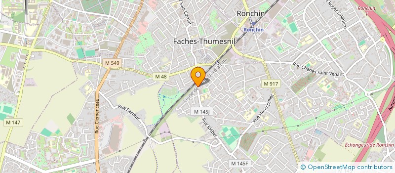 localisation de l'entreprise BATI SERV à FACHES-THUMESNIL