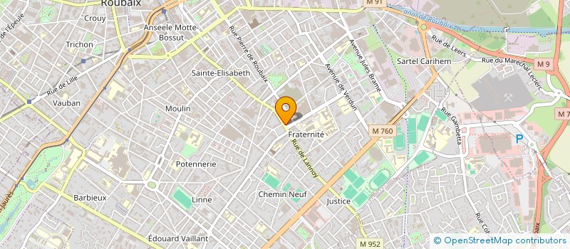 localisation de l'entreprise BATI-SERV à ROUBAIX
