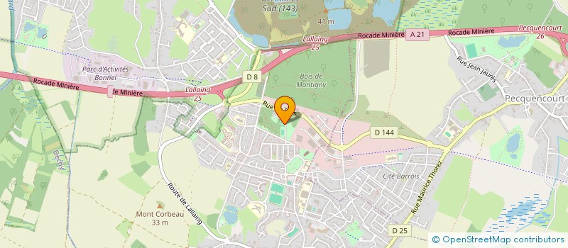 localisation de l'entreprise BATI SERVICE à MONTIGNY-EN-OSTREVENT