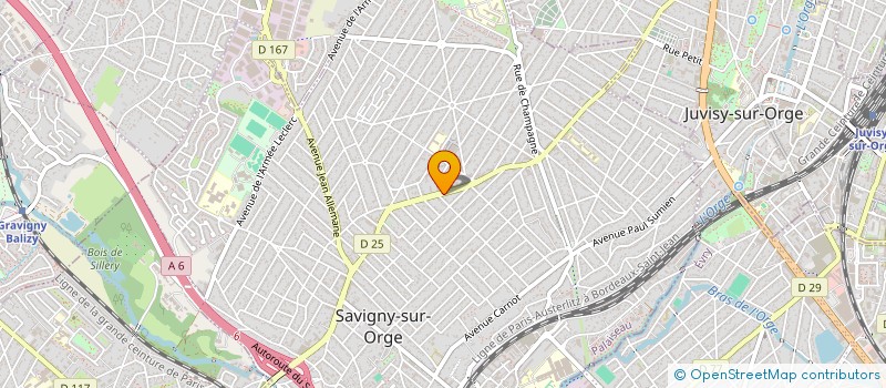 localisation de l'entreprise BATI SERVICE à SAVIGNY-SUR-ORGE