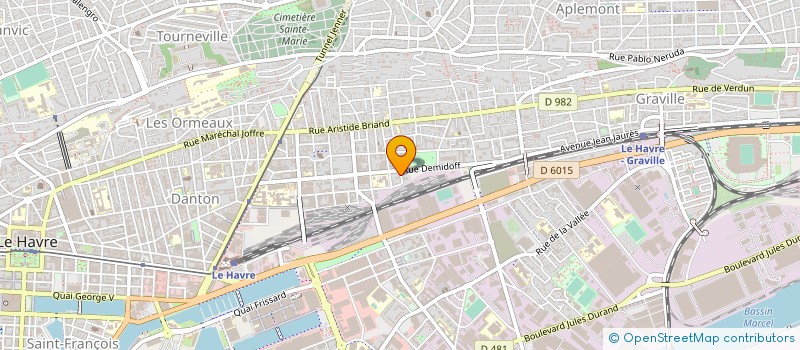 localisation de l'entreprise BATI SERVICE à LE HAVRE