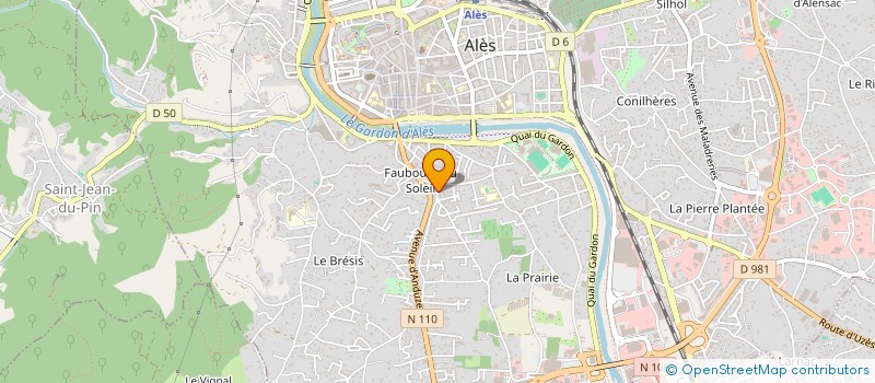 localisation de l'entreprise BATI SERVICE  ALES