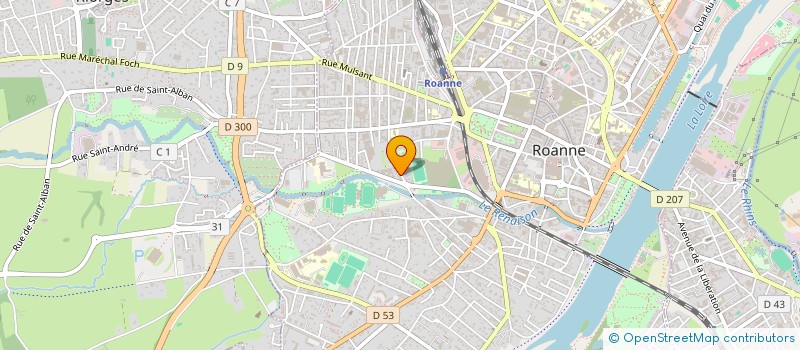 localisation de l'entreprise BATI-SERVICE  ROANNE