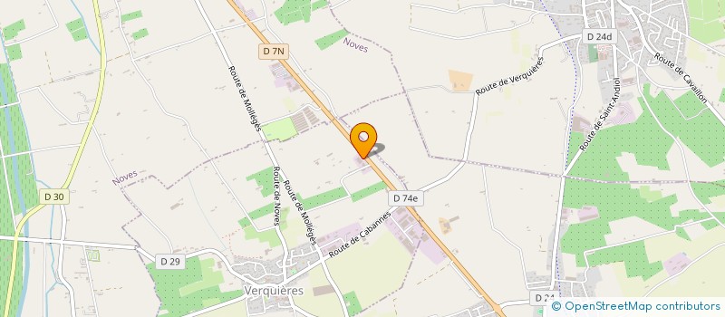 localisation de l'entreprise BATI SERVICE SARL  VERQUIERES