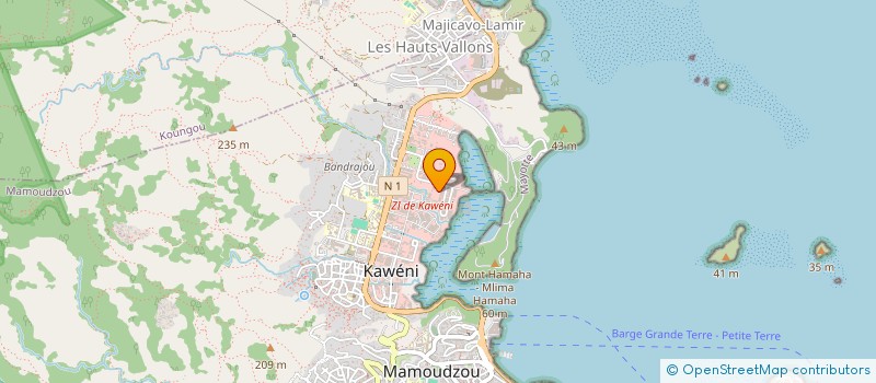 localisation de l'entreprise BATI SERVICES à MAMOUDZOU