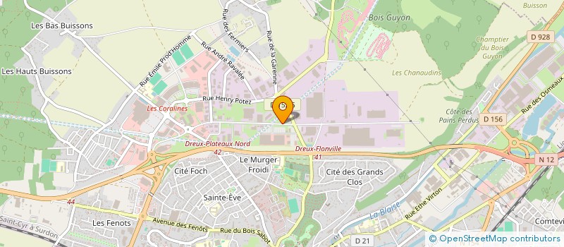 localisation de l'entreprise BATI SERVICES 28 à DREUX