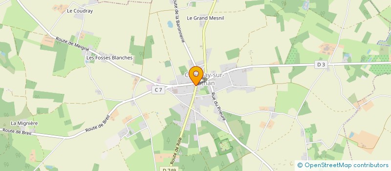 localisation de l'entreprise BATI SERVICES 37  CHANNAY-SUR-LATHAN