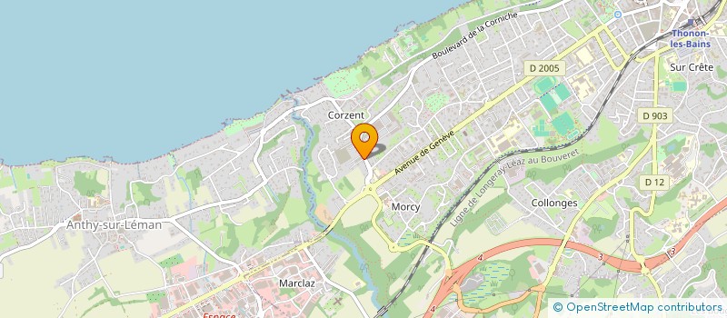 localisation de l'entreprise BATI-SERVICES à THONON-LES-BAINS