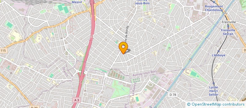 localisation de l'entreprise BATI SERVICES à AULNAY-SOUS-BOIS