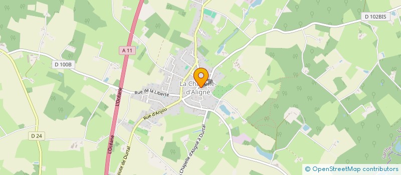 localisation de l'entreprise BATI SERVICES  LOUAILLES