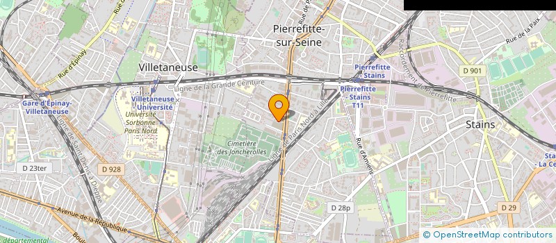 localisation de l'entreprise BATI SERVICES à PIERREFITTE-SUR-SEINE