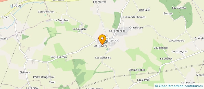 localisation de l'entreprise BATI SERVICES à COURGEOUT