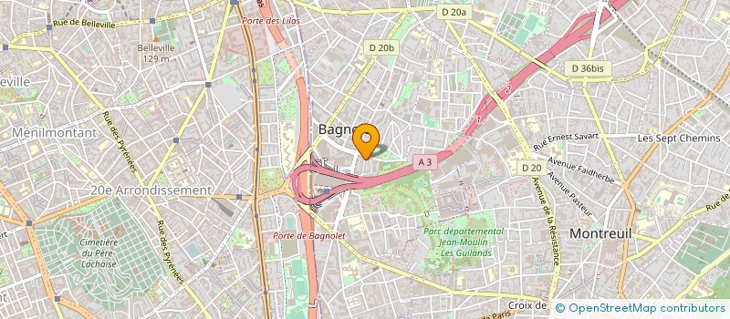 localisation de l'entreprise BATI SERVICES à BAGNOLET