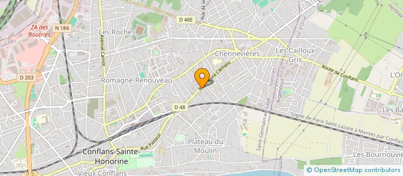 localisation de l'entreprise BATI SERVICES à CONFLANS-SAINTE-HONORINE