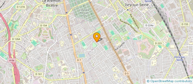 localisation de l'entreprise BATI SERVICES à VITRY-SUR-SEINE