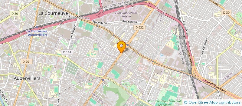 localisation de l'entreprise BATI SERVICES à LA COURNEUVE