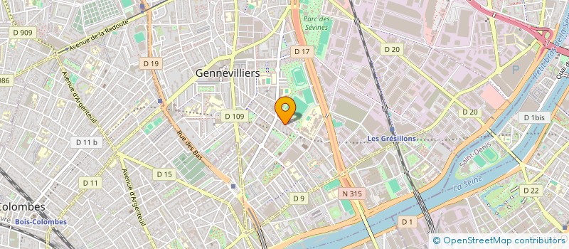 localisation de l'entreprise BATI SERVICES à GENNEVILLIERS