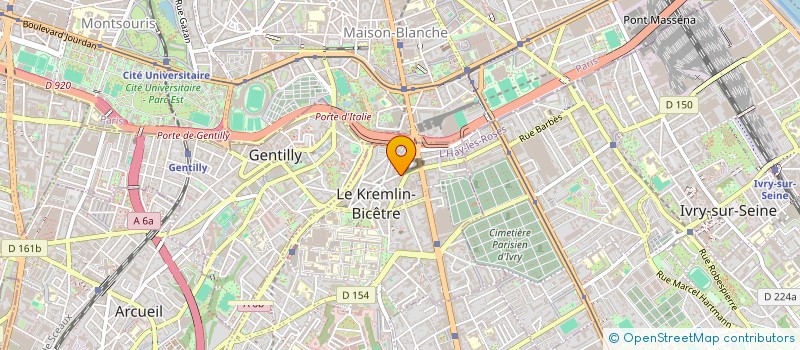 localisation de l'entreprise BATI'SO à LE KREMLIN-BICETRE
