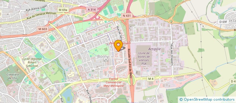 localisation de l'entreprise BATI SOL FRANCE  METZ