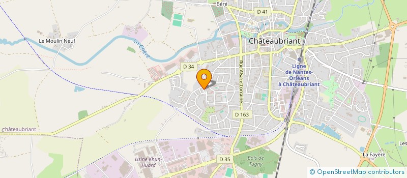 localisation de l'entreprise BATI SOLEIL  CHATEAUBRIANT