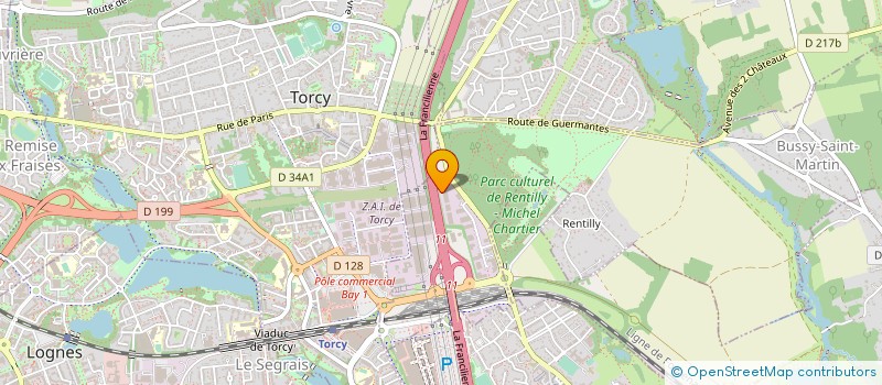 localisation de l'entreprise BATI SOLUTIONS à BUSSY-SAINT-MARTIN