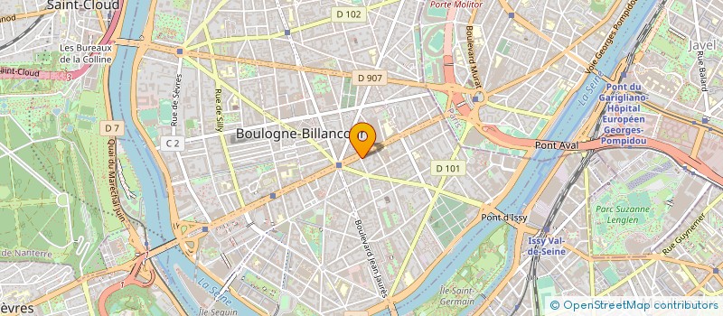 localisation de l'entreprise BATI STANDING à BOULOGNE-BILLANCOURT