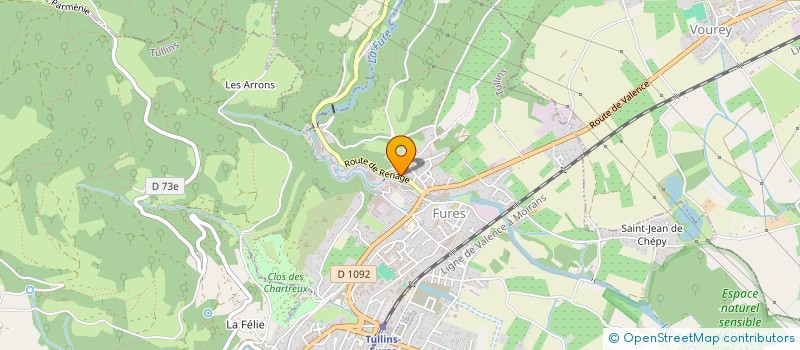 localisation de l'entreprise BATI STAR  TULLINS