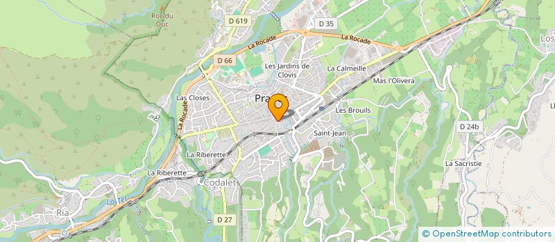 localisation de l'entreprise BATI STRAUS à PRADES