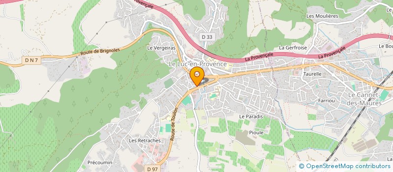 localisation de l'entreprise BATI STYLE 83  LE LUC