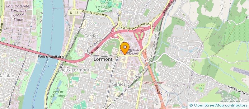 localisation de l'entreprise BATI SUD à LORMONT