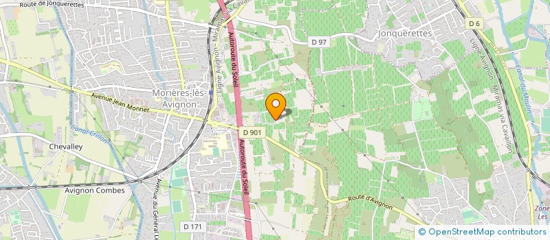 localisation de l'entreprise BATI SUD  MORIERES-LES-AVIGNON