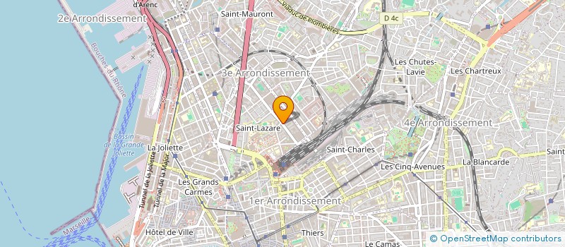 localisation de l'entreprise BATI SUD CONSTRUCTIONS à MARSEILLE