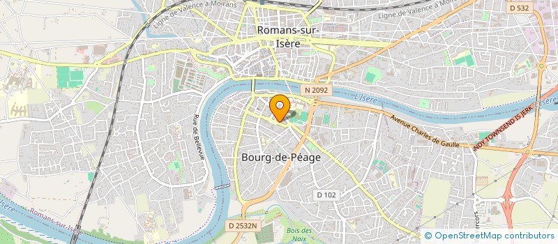 localisation de l'entreprise BATI SUD- EST à BOURG-DE-PEAGE
