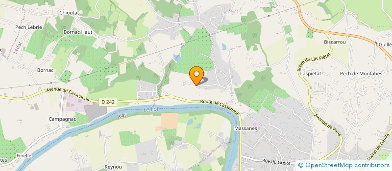 localisation de l'entreprise BATI SUD OUEST  LE LEDAT