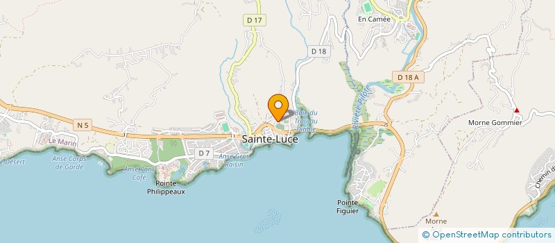 localisation de l'entreprise BATI SUD SARL à SAINTE LUCE