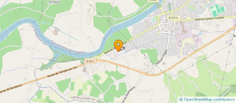 localisation de l'entreprise BATI SUR A.L.  SAINTE-LIVRADE-SUR-LOT