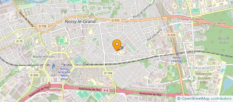 localisation de l'entreprise BATI SYSTEM à NOISY-LE-GRAND