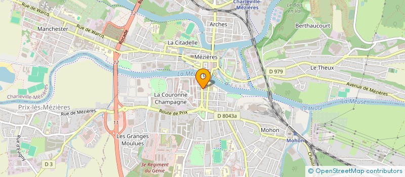 localisation de l'entreprise BATI SYSTEM à CHARLEVILLE MEZIERES
