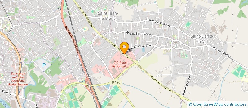 localisation de l'entreprise BATI-TACH à SAINT-JEAN-LE-BLANC