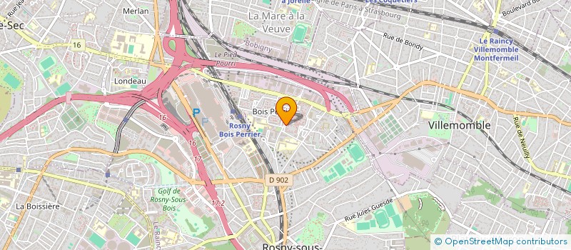 localisation de l'entreprise BATI-TEAM à ROSNY-SOUS-BOIS