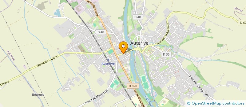 localisation de l'entreprise BATI-TEC  AUTERIVE