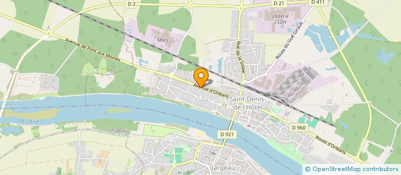localisation de l'entreprise BATI TECH 45 à SAINT-DENIS-DE-L'HOTEL