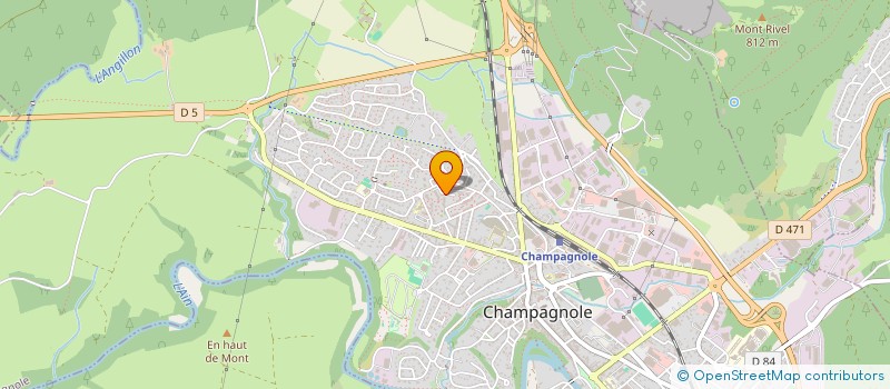 localisation de l'entreprise BATI TECH  CHAMPAGNOLE