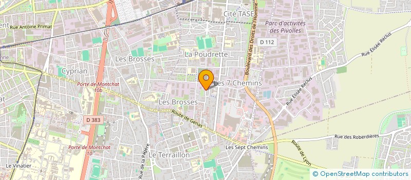 localisation de l'entreprise BATI TECH BATIMENT  VAULX-EN-VELIN