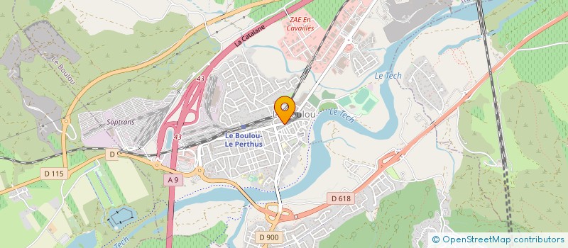 localisation de l'entreprise BATI TECH CONSTRUCTIONS  LE BOULOU