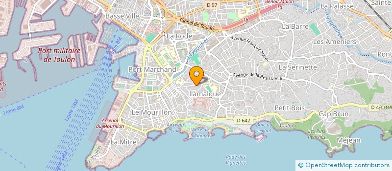 localisation de l'entreprise BATI TECHNIC 83  TOULON