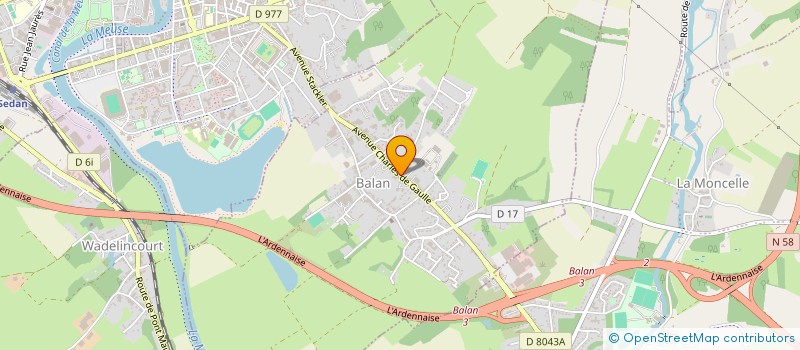 localisation de l'entreprise BATI-TECHNIC  BALAN