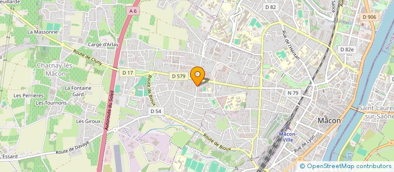 localisation de l'entreprise BATI TECHNIQUE à CHARNAY-LES-MACON
