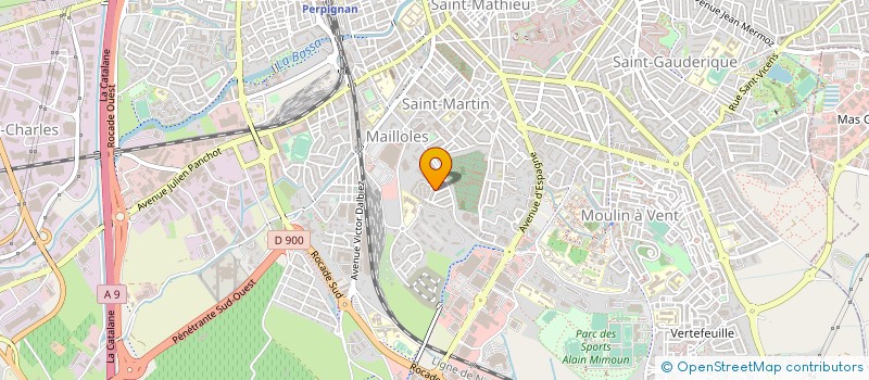 localisation de l'entreprise BATI TECHNIQUES à PERPIGNAN