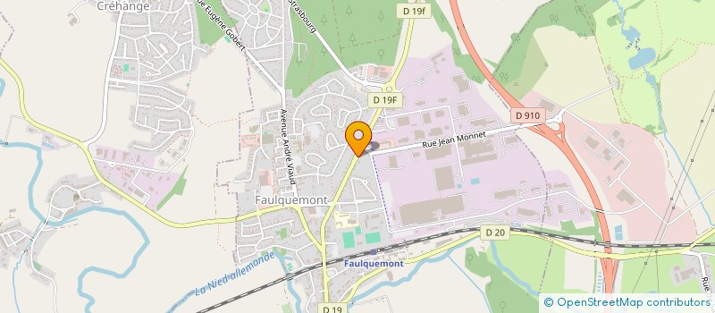 localisation de l'entreprise BATI-TENS  FAULQUEMONT